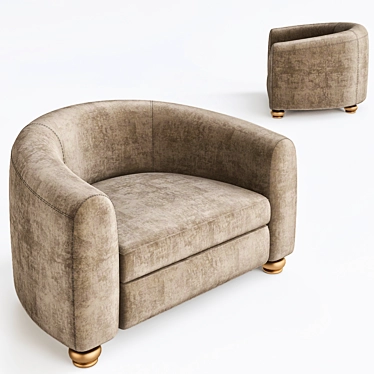 Elegant Caponi Chair by Eichholtz 3D model image 1 