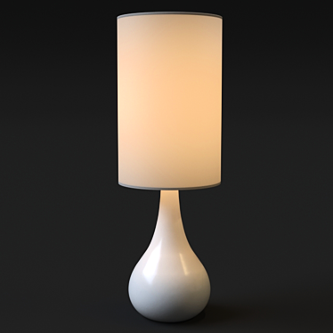Elegant Touch: Kristy Lamp 3D model image 1 
