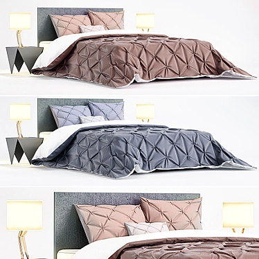 Luxury Donna Karan Bedroom Set 3D model image 1 
