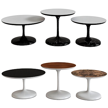 Elegant NETO Minotti Coffee Tables 3D model image 1 