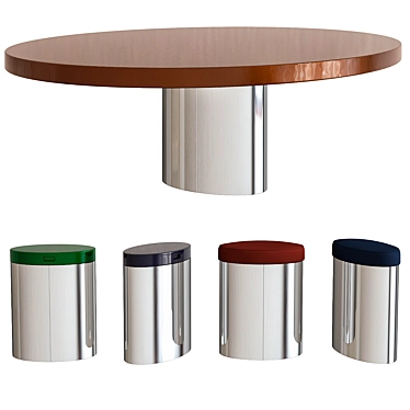 Stylish RAYMOND Minotti Tables 3D model image 1 