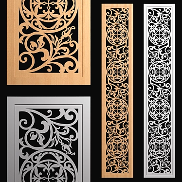 Elegant CNC-Crafted Decor Panel 3D model image 1 