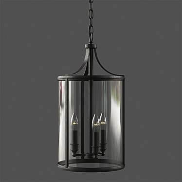 Elegant Belden Pendant by Pottery Barn 3D model image 1 