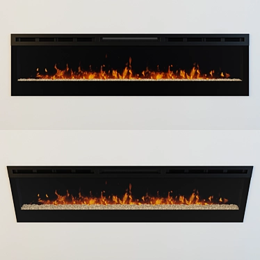 Dimplex Prism 74" Electric Fireplace 3D model image 1 