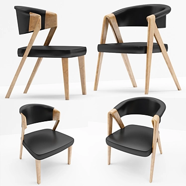 Elegant Voglauer Chairs 3D model image 1 