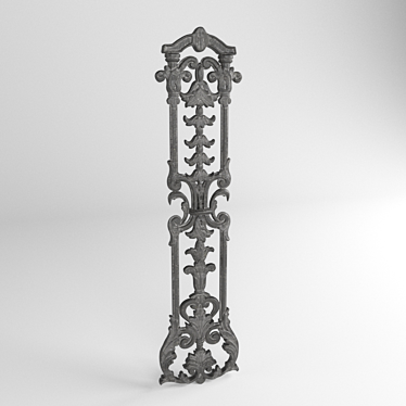 Classic Iron Baluster 3D model image 1 