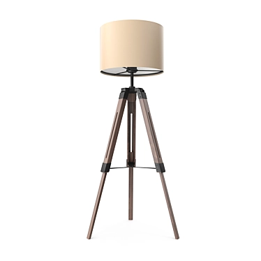 Stylish LANTADA Tripod Floor Lamp 3D model image 1 