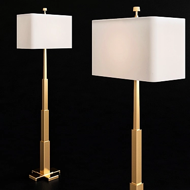 Elegant Finley Floor Lamp 3D model image 1 