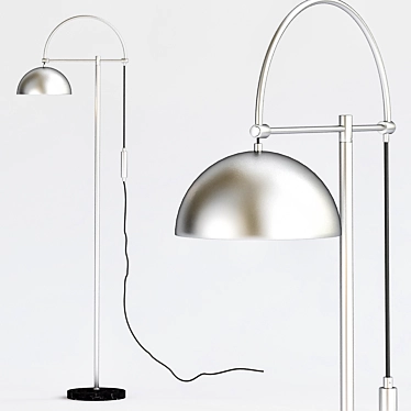 Sleek Modern Jillian Floor Lamp 3D model image 1 