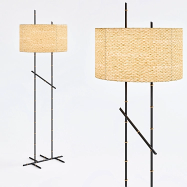 Arteriors Malik Floor Lamp 3D model image 1 