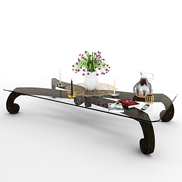 Elegant Snail Coffee Table 3D model image 1 