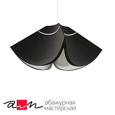 Product Title: Tango Black Pendant Light 3D model image 1 