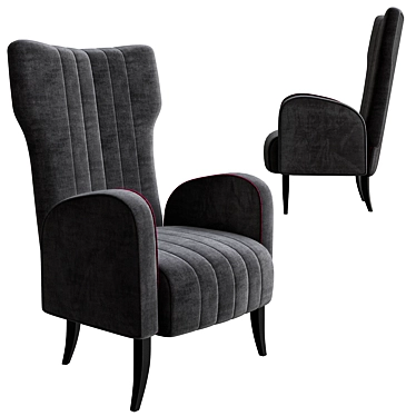 Davis Armchair: Luxurious Comfort & Style 3D model image 1 