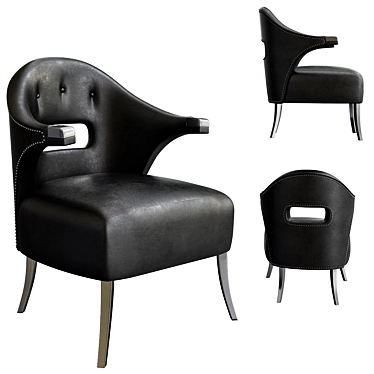 Nanook Armchair: Sleek and Sophisticated 3D model image 1 