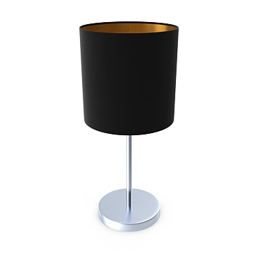Elegant PASTERI Table Lamp: Nickel, White & Copper 3D model image 1 