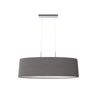  Modern Matte Black Suspension Light 3D model image 1 