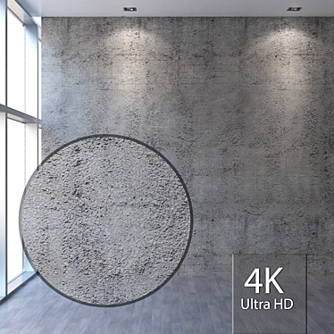 Title: Seamless 4K Concrete Wall Texture 3D model image 1 