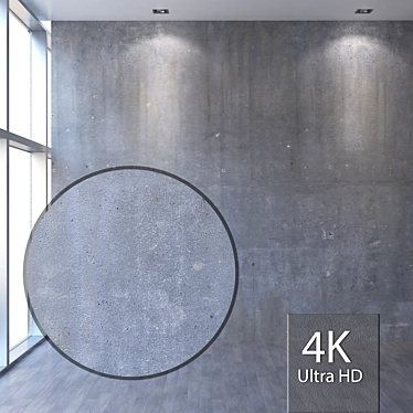 Seamless Concrete Wall Texture+ 3D model image 1 