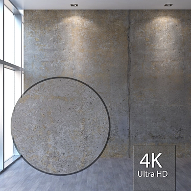 Seamless 4K Concrete Texture 3D model image 1 