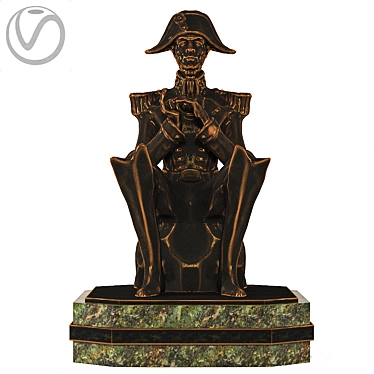 Classic Military Style Soldier Hat 3D model image 1 