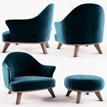 Elegant Desiree Alasia Chair 3D model image 1 