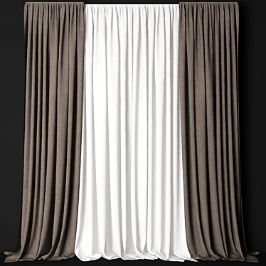 Russian-English Translation Needed! Write Unique 5-Word Title for Curtain_39 3D model image 1 