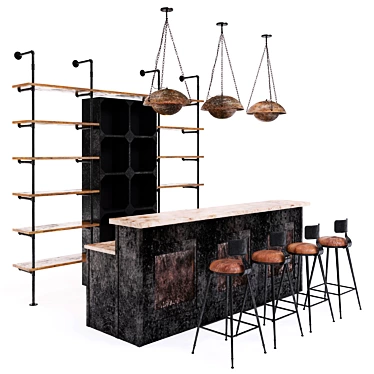 Industrial Loft Furniture: 3D Models 3D model image 1 