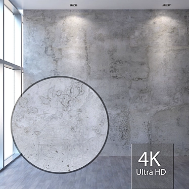 Seamless Concrete Wall Texture 3D model image 1 