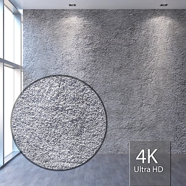 Title: Seamless Textured 4K Facade Plaster 3D model image 1 