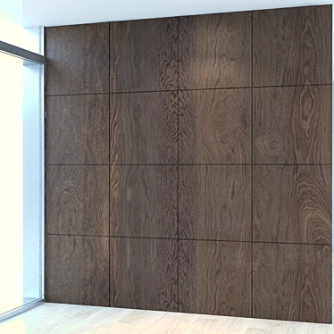 Versatile Wood Panel for Easy Customization 3D model image 1 