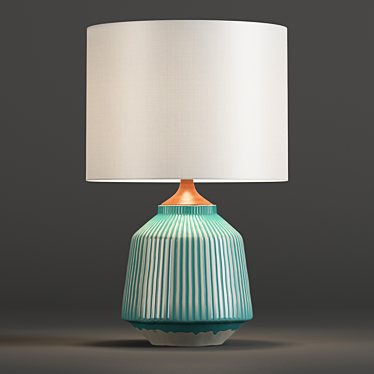 Title: Ripple Ceramic Table Lamp - John Lewis 3D model image 1 