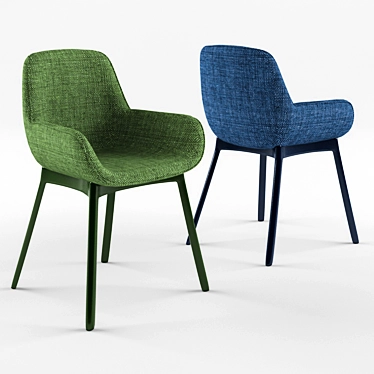 Stylish Clap Chair by Urquiola 3D model image 1 