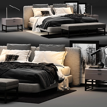 Bed Bokara Grey