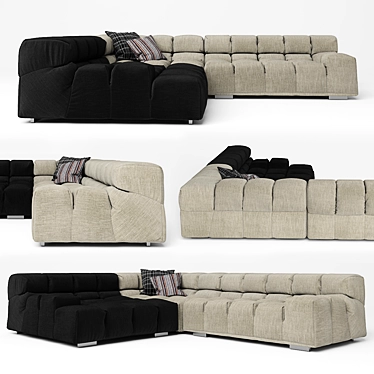 Cozy Chic Tufty Time Sofa 3D model image 1 