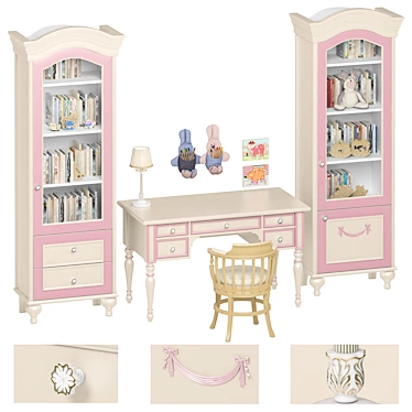 Cristel Kids Furniture Set 3D model image 1 