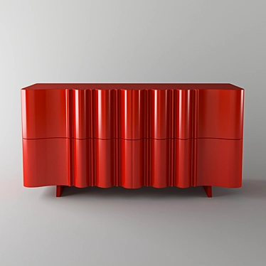 Modern 3DMax Chest Of Drawers 3D model image 1 