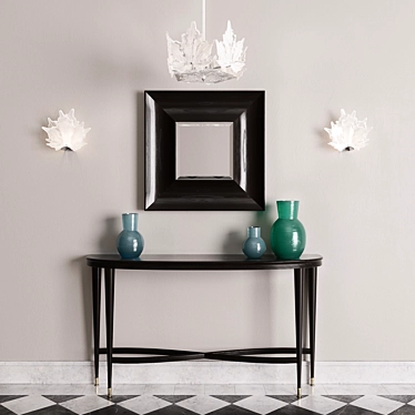 Elegant Champs Elysees Chandelier & Wall Sconce 3D model image 1 