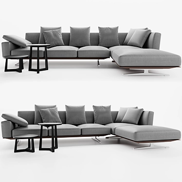 Cozy Comfort: Flexform Soft Dream Sofa 3D model image 1 