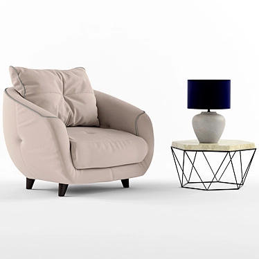 Title: Anderssen's Stradivari Chair: Luxury Meets Comfort 3D model image 1 