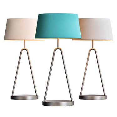 Elegant Heathfield Coupole Table Lamp 3D model image 1 