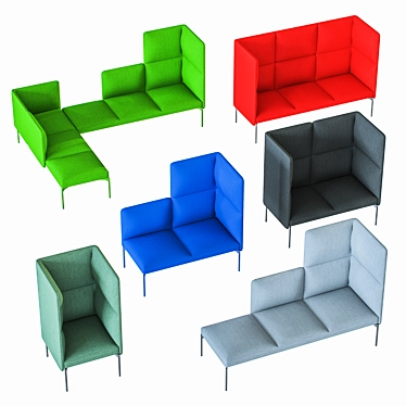Senso Modular Sofa: Stylish, Functional, Norwegian Design 3D model image 1 