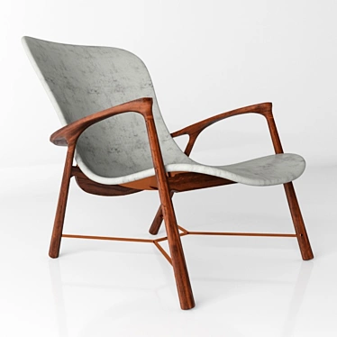  Sleek Silhouette Chair 3D model image 1 