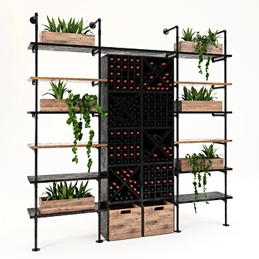 Wine Storage Rack 3D model image 1 