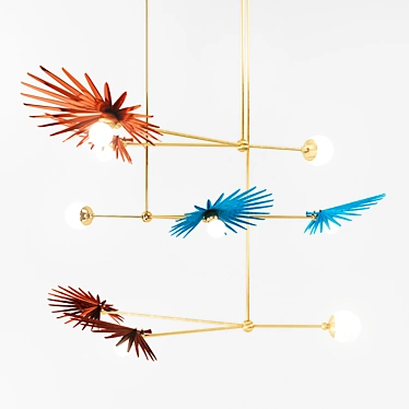 Inez Chandelier by Rosie Li Studio: A Stunning Illumination 3D model image 1 