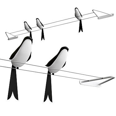 Elegant Flight: Martinelli Luce Le Rondini 3D model image 1 