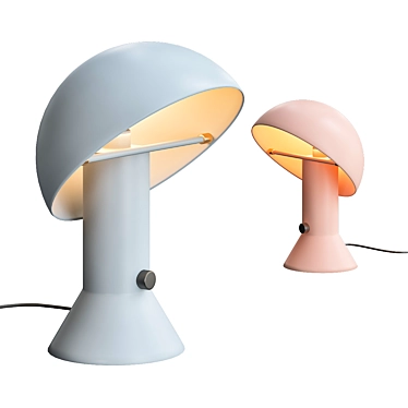 Sleek ELMETTO Lighting: Martinelli Luce 3D model image 1 