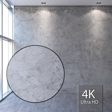 Seamless Plaster Texture 4K 3D model image 1 