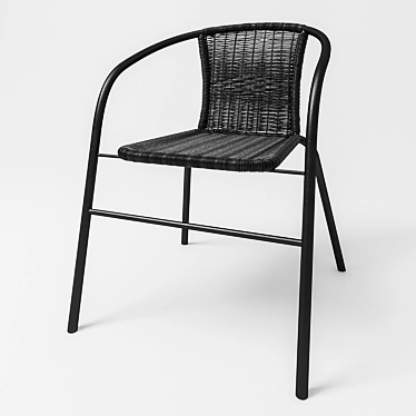 Stylish Steel Grenaa Chair 3D model image 1 