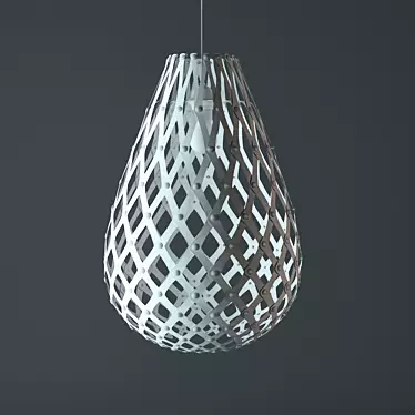 Light-up Pear Pendant: Handcrafted in Belarus 3D model image 1 