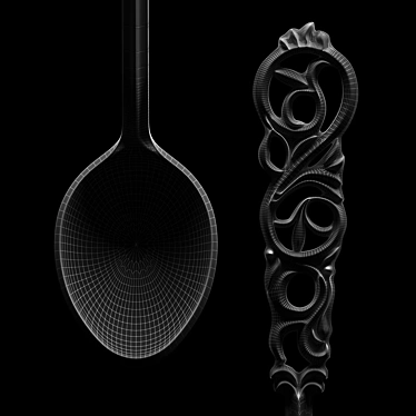 Effortless Stirring: Versatile Tea Spoon 3D model image 1 